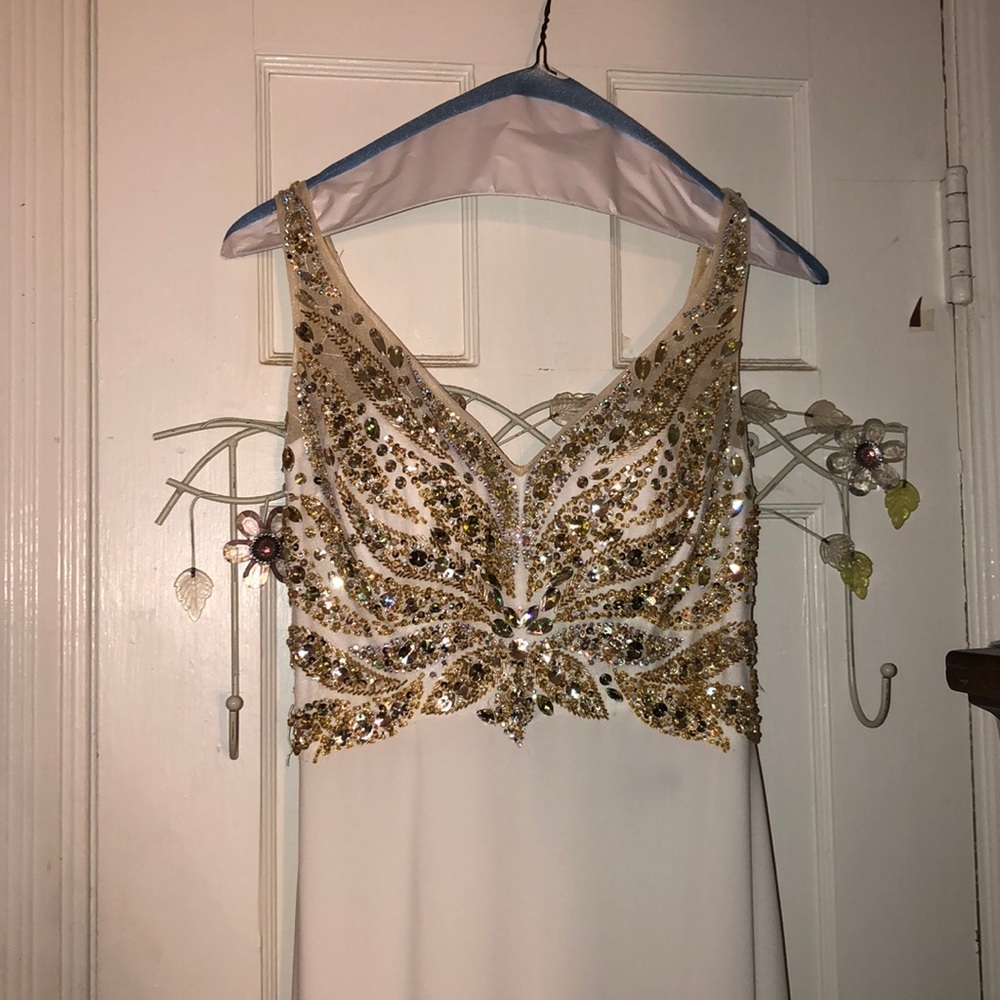 White formal dress